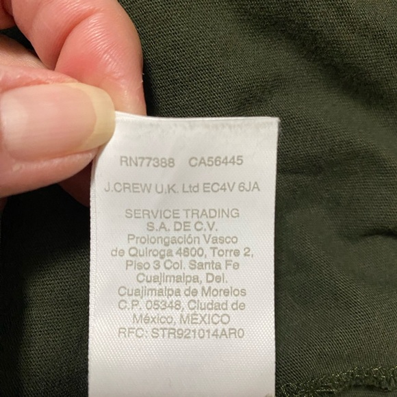 J. Crew Mercantile Broken-in Short Sleeve Dark Green V-Neck T-Shirt Size Medium. - Picture 5 of 10